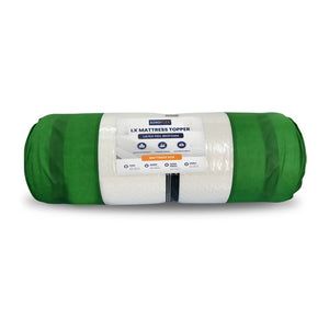 SonoFlex LX 2 inch mattress topper, rolled in its packaging