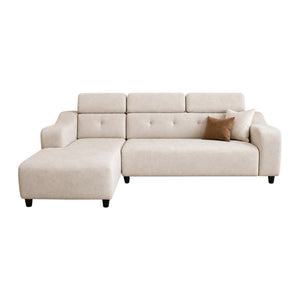 Oasis L shape sofa in cream
