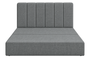 SonoFrame Cozy bed frame in MX 012 Medium Grey, front view
