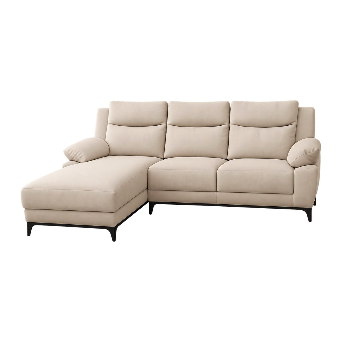 Luxe L shape sofa in cream