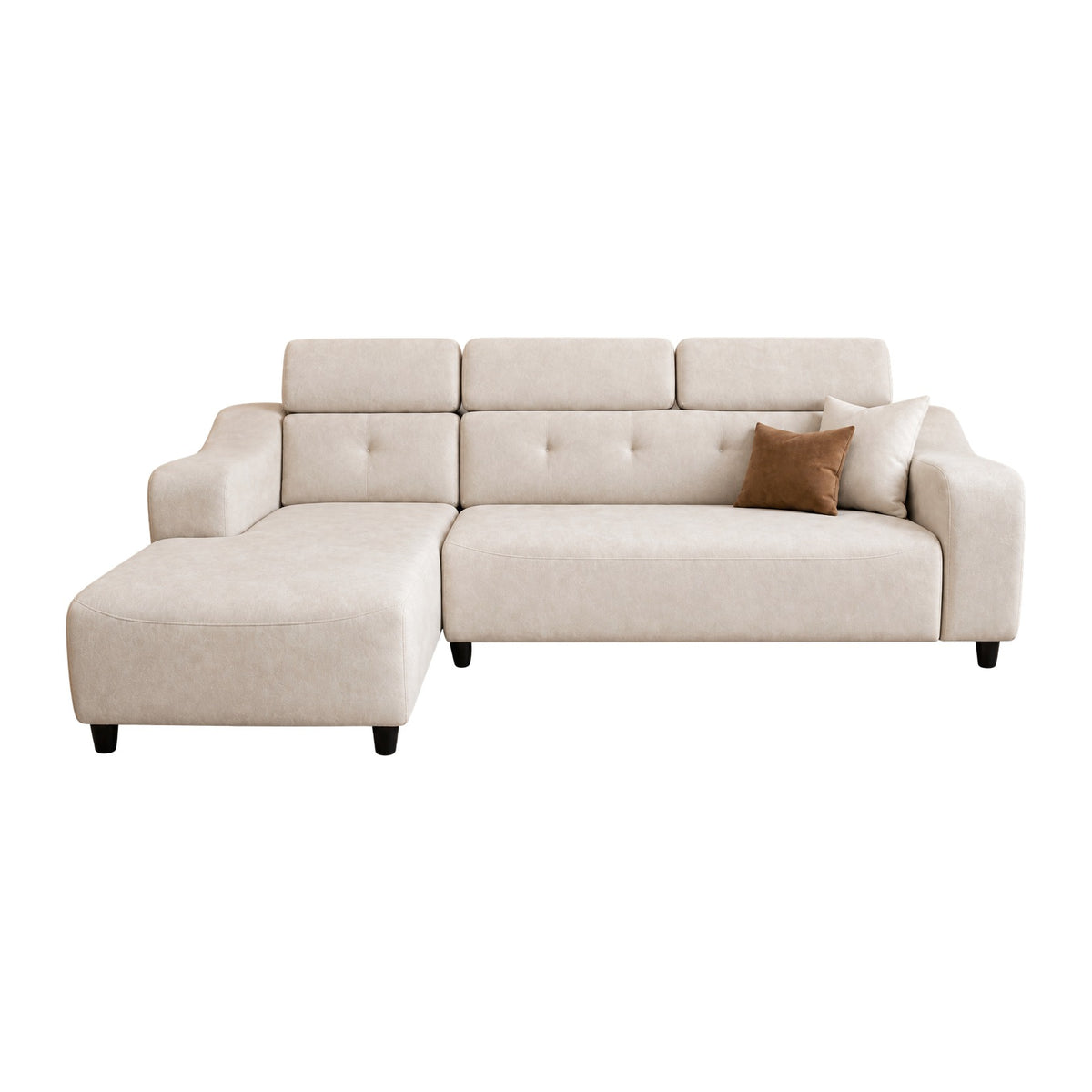 Oasis L shape sofa in cream