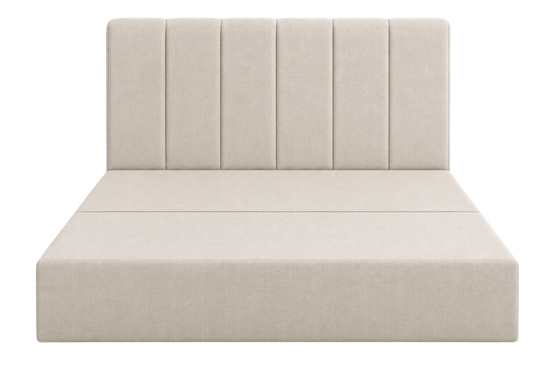 SonoFrame Cozy bed frame in PL 008 Cream, front view