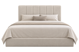 SonoFrame Cozy bed frame in PL 008 Cream in a bedroom