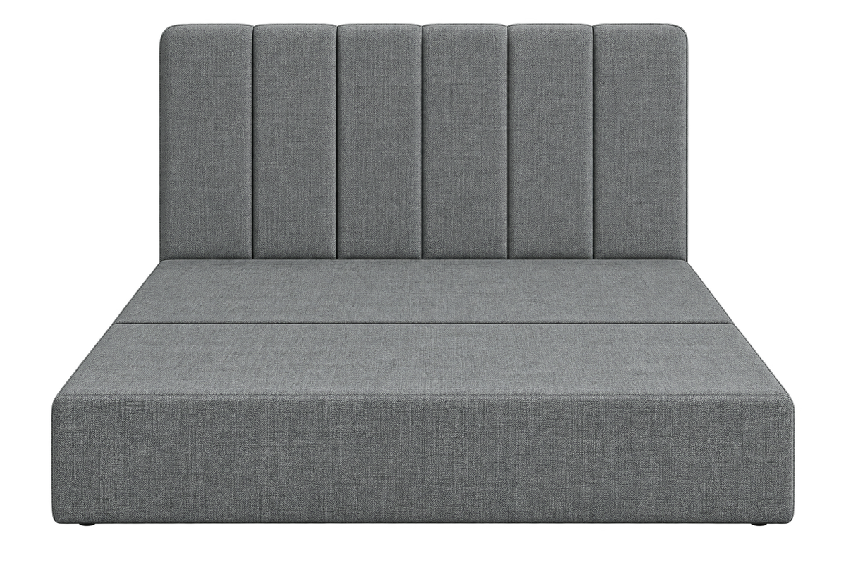 SonoFrame Cozy bed frame in MX 012 Medium Grey, front view