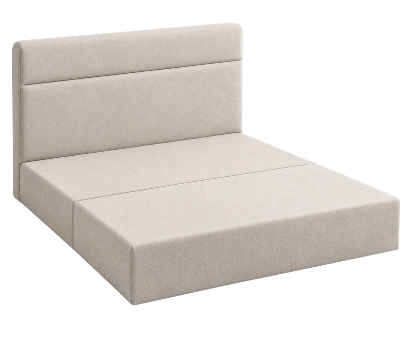 SonoFrame Haven bed frame, angled view